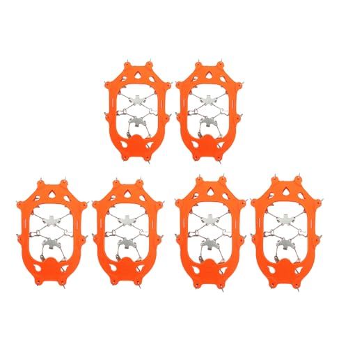 Crampones de 19 dientes de acero inoxidable para botas de nieve y montaña 5