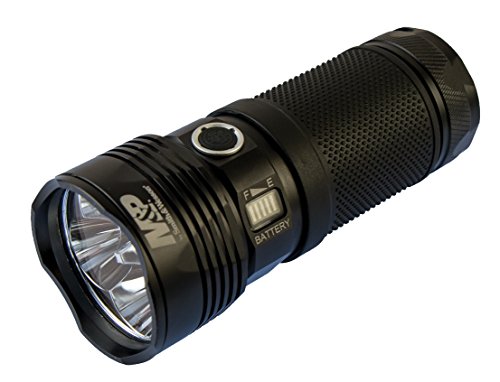 Smith & Wesson M&P 12,500 Lumen Night Terror Full Size Flashlight with 8 Modes, Waterproof Construction and Memory Retention for Survival, Outdoor and Hunting