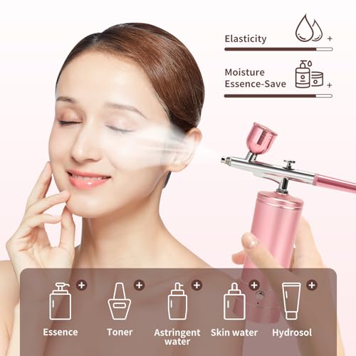 Kit de aerógrafo atualizado com compressor de ar, kit de pistola de aerógrafo portátil sem fio, esco