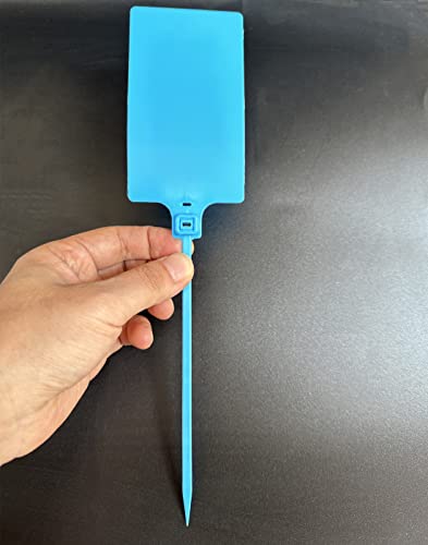 Blank Labeling Tags Waterproof Plastic Tags For Labeling Writeable Zip Tie Tag Seals 2.28"×3.94" 200Pcs，Blue #TOP6