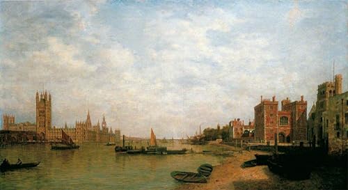 Affiche d'art mural Westminster Henry Pether pour habiller un grand mur vide de chambre à coucher
