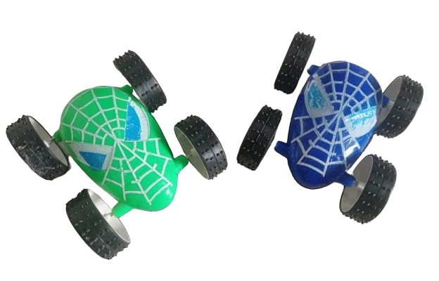 ZOKCY® (Pack of 2 Pcs Spider Car Toy for Kids/Spider car Double-Faced Dumpers/Spider car Pull and Push Along Stunt car Go Multicolor for Kids/Toys for Kids Ages 2,3,4,5,6 (B0D798FFDH) Amazon Price History, Amazon Price Tracker