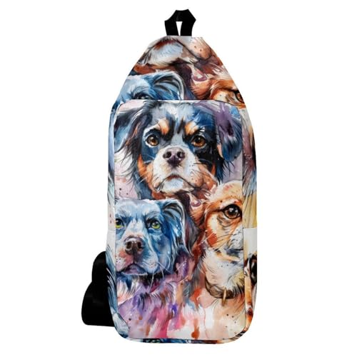Mochila bandolera para perros compacta de 16x36.5cm para caminatas cómodas