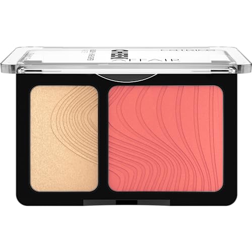 Catrice Cosmetics Paleta de colorete e iluminador Cheek Affair, resultado inmediato, luminoso, reluciente, 10g