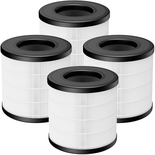Image of 4 Pack PU-P05 /AC201B HEPA Replacement Filter Compatible with FULMINARE PU-P05 Air Purifiers and Purivortex AC201B Air Purifiers, HEPA Air Filter for Home Pets Dander Dust Smoke Pollen