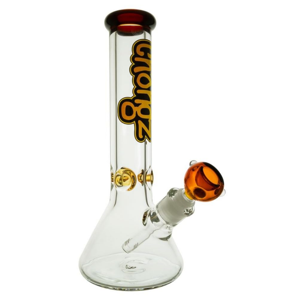 Vastu Glass Bong Widow Maker - 7mm Thick Glass - 30cm (Amber)