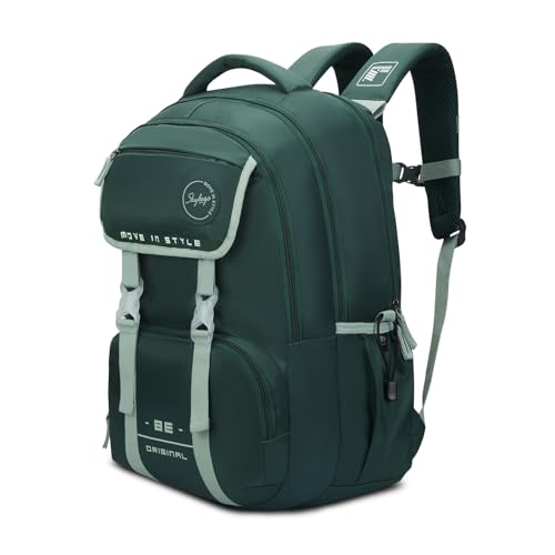 Image of Skybags Sizzler Pro 39L Casual Backpack for Boys & Girls with 3 Compartments & Adjustable Strap | Insulated Tiffin Pouch | Rain Cover | Aer-Zone Back Panel | Perfect for School & Travel - Unisex