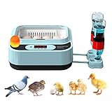 Lo que obtendrás: incubadora de huevos, manual de usuario, cable de alimentación, ventilador silencioso, motor. Incubadora multifuncional de codorniz que puede eclosionar pollo, pato, ganso, paloma, huevos de codorniz y la mayoría de huevos de aves de corral o huevos de reptiles. También es adecuado para el hogar, entrenamiento y laboratorio.