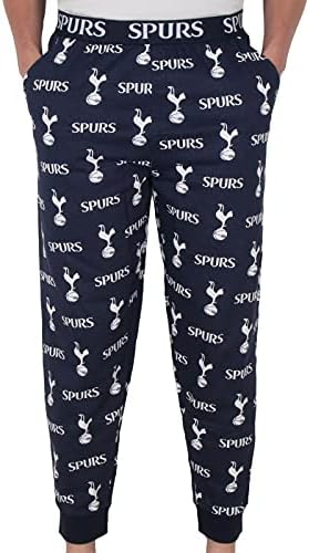 Tottenham Hotspur FC Official Soccer Gift Mens Lounge Pants Pajama Bottoms L Navy Blue