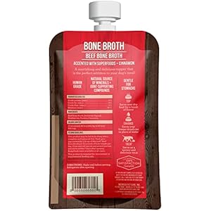 Merrick grain free bone broth premium human grade and gluten free canine and cat meals topper pouches beef  7 oz Pouch   cucciolini doodles