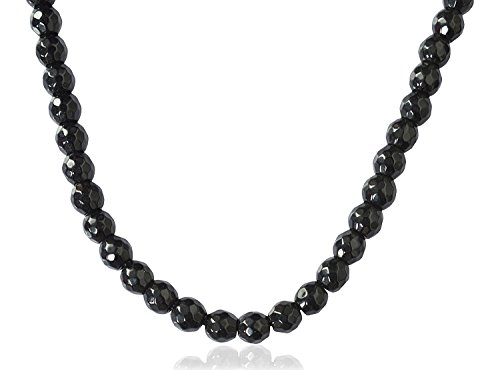Onyx noir boule ronde à facettes pour fabrication de bijoux en fil pierres précieuses