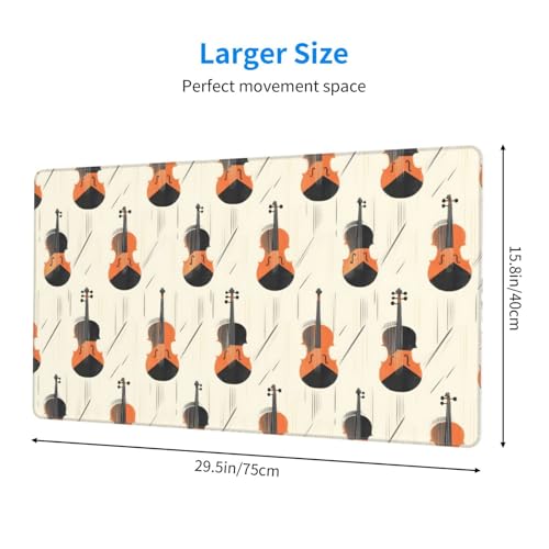 Tapis de souris grand format violoncelle pour protéger votre bureau