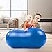Yeory Peanut Ball with 35x18in Burst-Resistant PVC Portable Thickened Yoga Ball Flexible Exercise Ball for Therapy, Labor, Birthing and Dog Training (Smooth, Dark Blue), Yoga Ball