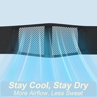 cybryeh Thin & Lightweight Back Brace for Lower Back Pain Relief – Slim, Breathable Back Support Brace for Sciatica, Herniated Disc – Adjustable Lumbar Support Belt for Men & Women, All Day Comfort