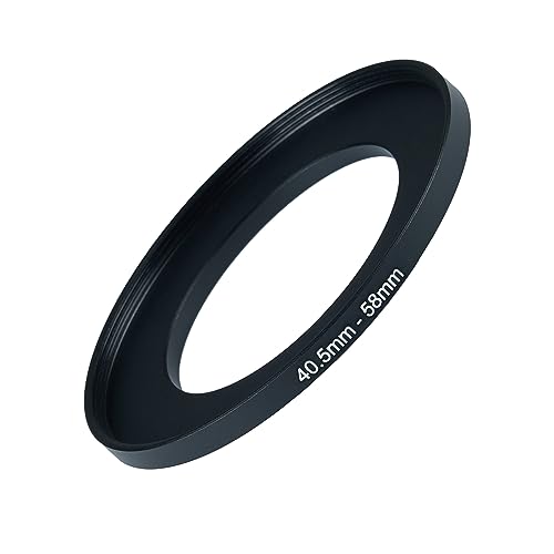 Image of 40.5mm to 58mm Step Up Ring Filter Adapter Black Metal Step up Adapter Rings Compatible with All Brand UV CPL ND Camera Lens Filter Step Down Ring (40.5mm-58mm)