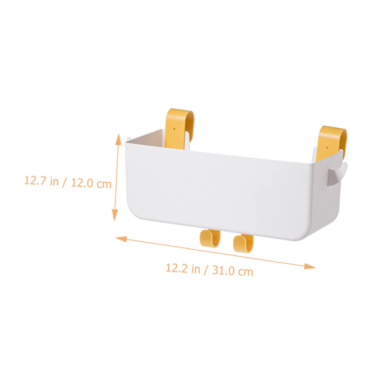 OUNONA 1Set Bedside Storage Organizer Basket Hanging Bed Storage for Dormitory Stylish Container for Books Phones Snacks and More for College Essentials and Home