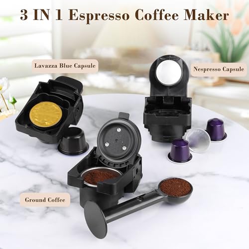 Divinocaffe 3-in-1 Espresso Maker: Effortless Brewing, Rich Flavor, and Compact Design - Image 2