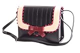 PVC SugarShock Soranda Damen Handtasche im Budapester Design, Farbe:schwarz cremé burgund