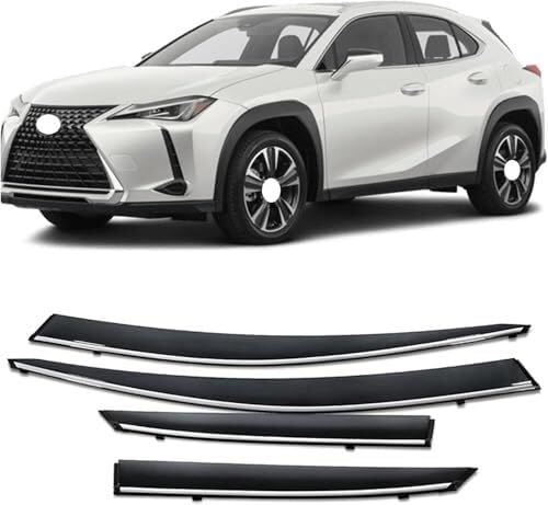 Parasoles para ventanillas de Coche Protectores de Lluvia para Ventanas para Lexus UX UX200 UX250H (2019-2021)