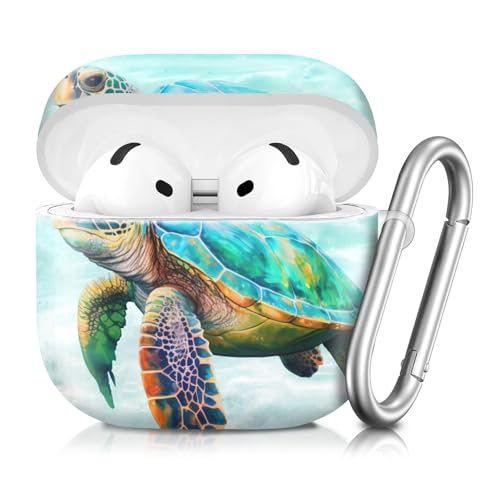 Jolie coque AirPods 4 tortue de mer une idée cadeau originale homme et femme