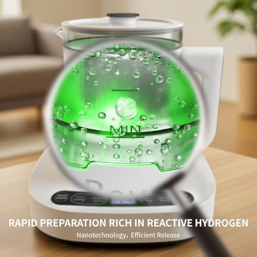 Beyn Hydrogen Water Pitcher, Selenium-Containing Hydrogen Water Kettle, Heated and Temperature-Controlled Hydrogen Water Kettle,Electrolysis Jug with SPE/PEM Technology, Balanced PH Levels. - Image 5