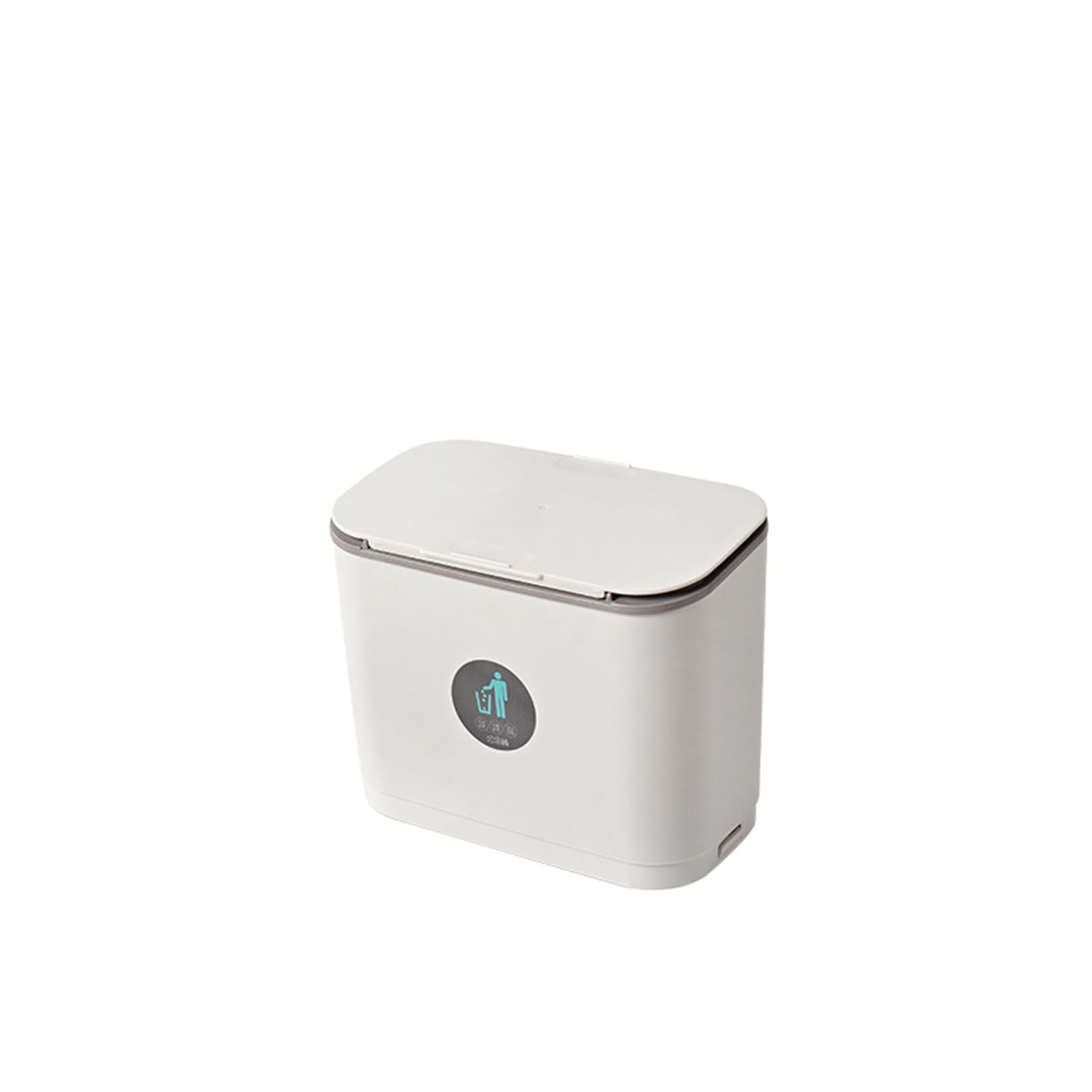Kalttoy Wall Mounted Hanging Trash Bin with Sliding Lid Dustproof Large Capacity Container for Children Girl Boys Bedroom Bathroom
