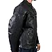 Hot Leathers Men's Heavyweight Jacket with Double Piping (Black, X-Large)