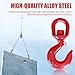 5 Ton Swivel Lifting Hook Heavy Duty, Round Rotating Hook with Safety Latch 3/4