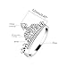 Uloveido Fashion Platinum Plated Round Cubic Zirconia Princess Crown Tiara Ring Wedding Band Promise Jewelry for Women (size 6)