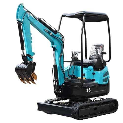 Mini excavadora con oscilación cero, pequeña excavadora telescópica serie de brazo telescópico articulado frontal mini cargador de ruedas para patio trasero, jardinería y agujeros de postes de valla