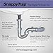 Snappy Trap Universal Flexible P Trap Bathroom Sink Drain Plumbing Kit, No Leaks, Easy No Tool Installation, 9-13 Inches Flexible Hose Length & 16 Inches Product Length (DK-105 Silver)