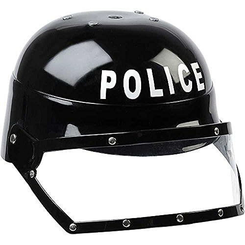 Aeromax Jr. Police Helmet with Movable Visor and Adjustable Headband