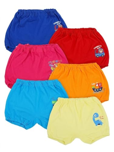 Image of BODYCARE Cotton Kids Infant Boy's Inner Elastic Trunk Pack Of 6 (Color & Print May Vary)