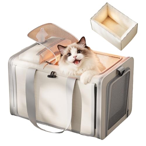 Sac de transport pour chat stressé avec doublure amovible confortable