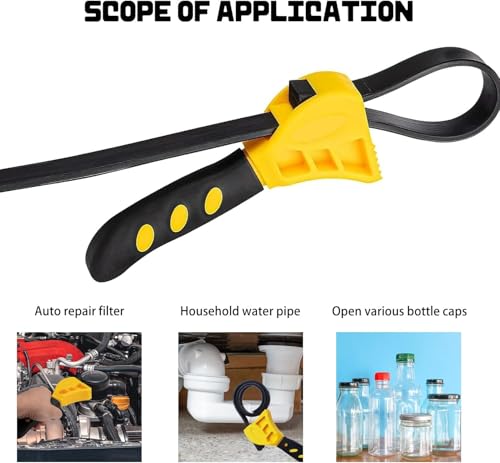 Otrevox Rubber Strap Wrench – 600mm Adjustable Strap Wrench Tool for Plumbing, Oil Filter Removal, Jar Lids & Pipe Fittings, Non-Slip Grip Handle 5 Otrevox Rubber Strap Wrench – 600mm Adjustable Strap Wrench Tool for Plumbing, Oil Filter Removal, Jar Lids & Pipe Fittings, Non-Slip Grip Handle - Image 5