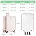 mekueeex 3-Piece Clear PVC Suitcase Cover Set - Luggage Covers for 20, 24, 28 Inch Suitcases - Waterproof, Scratch & Dirt Resistant