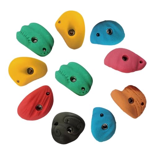 kowaku 10 Pack of Climbing Holds for Rock Wall, Ideal for and Training, withoutBackNailScrew