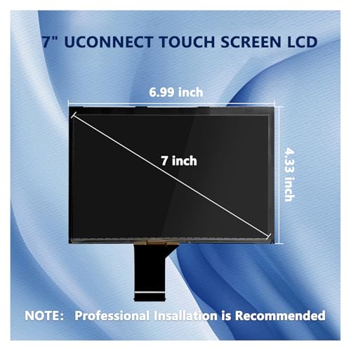 Image of New Replacement 7 inch LCD Display Fit for Jeep Compass 2017-2020 TDO-WXGA0700K00033-V2 TDO-WXGA0700K00057-V1 LMB-K00057BL (7 Jeep LCD)