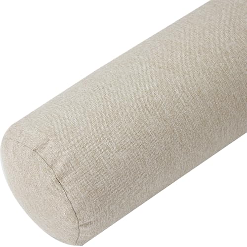 Almohada Cervical Cojín Cilíndrico Redonda para Cama Sofá Cojín de Cuello Almohada Cilíndrica Extraíble Lavable Cojín Lumbar para Soporte de Cabeza, Cuello, Espalda y piernas(Color 4,10x40cm/4x15in)