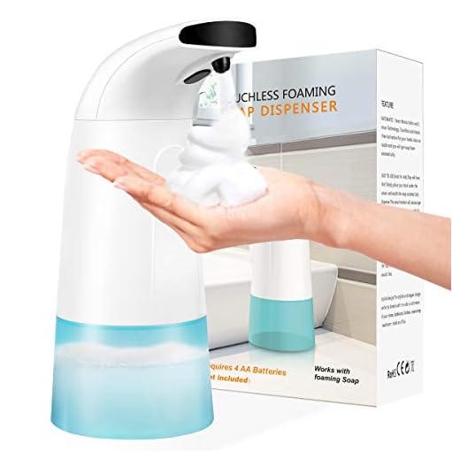 Soap Dispenser, Touchless Automatic Soap Dispenser, Infrared Motion Sensor Stainless Steel Dish Liquid Hands-Free Auto Hand Soap Dispenser