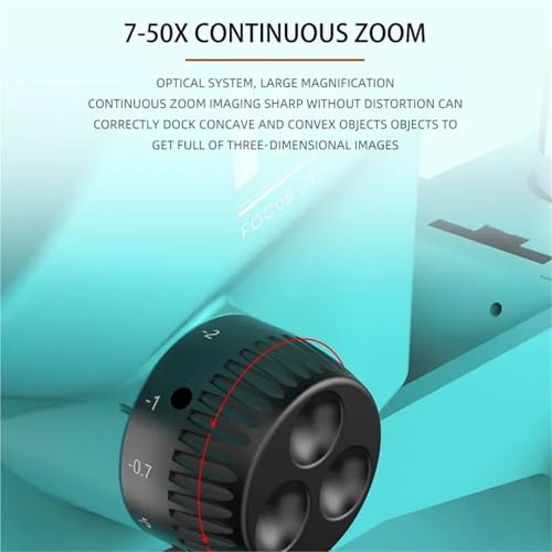 Microscope numérique trinoculaire zoom continu 7-50X oculaire stéréo WF10X/22 mm