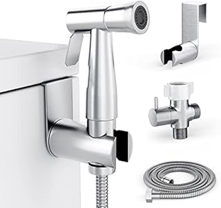Purrfectzone Bidet Sprayer for Toilet, Handheld Sprayer Kit, Hand Held Bidet, Cloth Diaper Sprayer Set - Easy to Install - Stainless Steel
