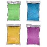Xoeryoy 4Pcs Glow in the Dark Sand Reusable Luminous Aquarium Sand DIY Decorative Gravel for Home Fairy Garden, Random Color