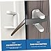 HAMPPLIES 2Pcs Safety Door Lever Lock Easy Install Door Handle Lock for Protection No Tools Required Secure Design for Special Needs