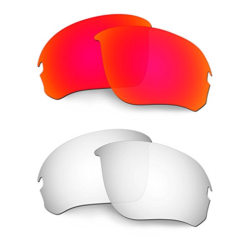 Lentille rechange Oakley Flak Draft rouge titane pour verre lunettes de soleil sport
