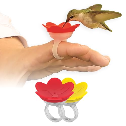 2-Pack - ZUMMR Hummingbird Ring Feeder - Hand Feed Hummingbirds Right in Your Backyard. Get up Close and Personal with Nature. Proudly Made in The U.S.A. - The Original