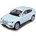 ZINIUKEJI Modelo de Coche, Compatible con BMW X6, simulación de aleación a Escala 1/32, Modelo Fundido a presión, Modelo de Coche de Juguete, función de Sonido y luz de Retroceso