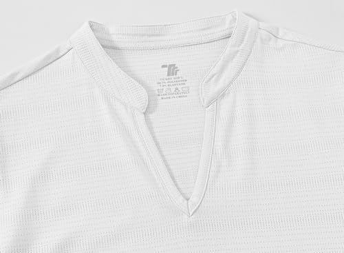 Image of Gopune Women's V Neck Golf Polo Shirts Collarless Short Sleeve Lightweight Quick Dry Tennis Running T-Shirts