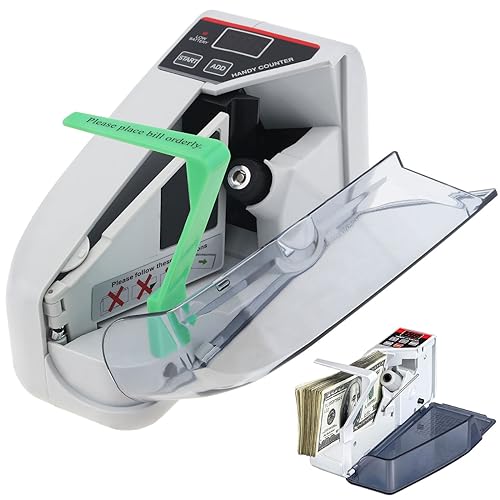 OriGlam YBC-V30 Mini Bill Cash Money Currency Counter Machine, Portable Handy Money Cash Bill Counting Machine