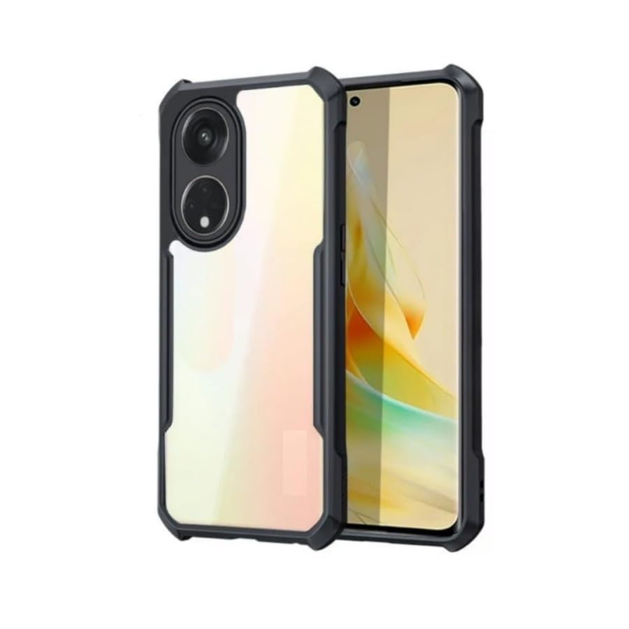 PrimeLike Shockproof Bumper Ultra Clear Slim Anti-Slip Grip Soft Flexible Back Cover for Honor 90 5G REA-AN00 / REA-NX9 (Black) (B0CHB91YYV) Amazon Price History, Amazon Price Tracker